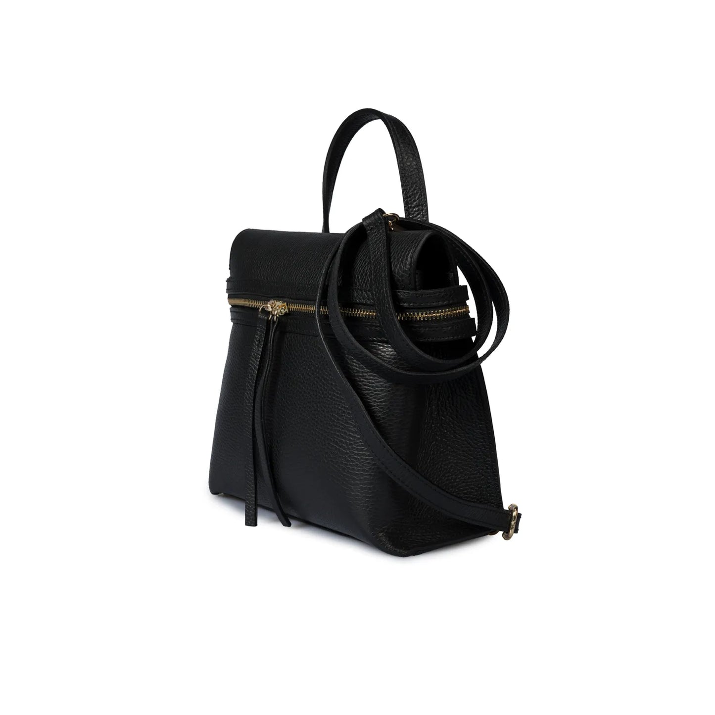 Lisa Dei Fekete női bőr clutch táska – Made in Italy