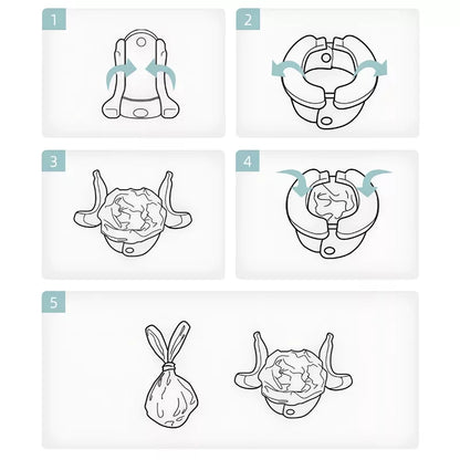 Összecsukható hordozható bili – Easy Toilet | Utazó bili gyermekeknek