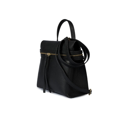 Lisa Dei Fekete női bőr clutch táska – Made in Italy